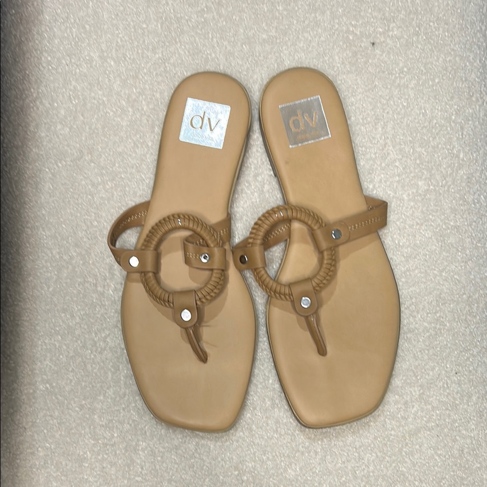 Marta Tan Flat O-Ring Thong Sandals DV By Dolce Vita